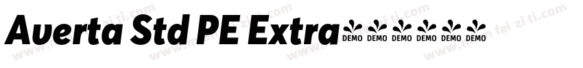 Averta Std PE Extra字体转换